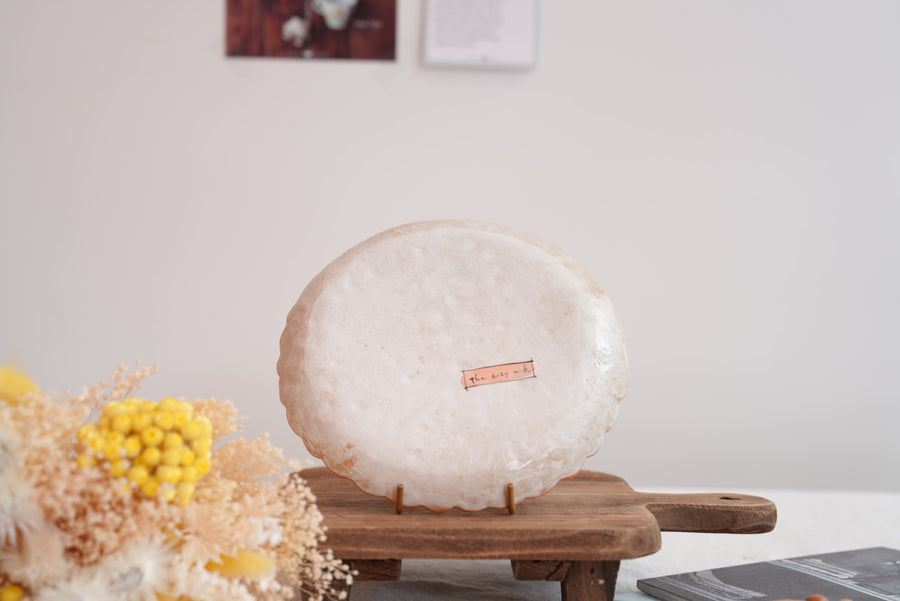 Cozy Nook - Checkered Pattern Fluted Round Plate- CN14 #4