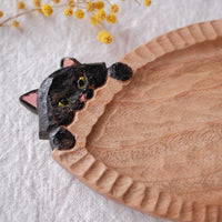 Ayataro Chopsticks Board - Black Cat - aya01