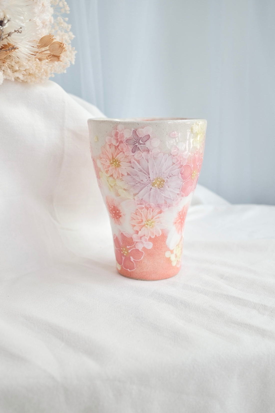 Seto Ware Flower Coke Cup