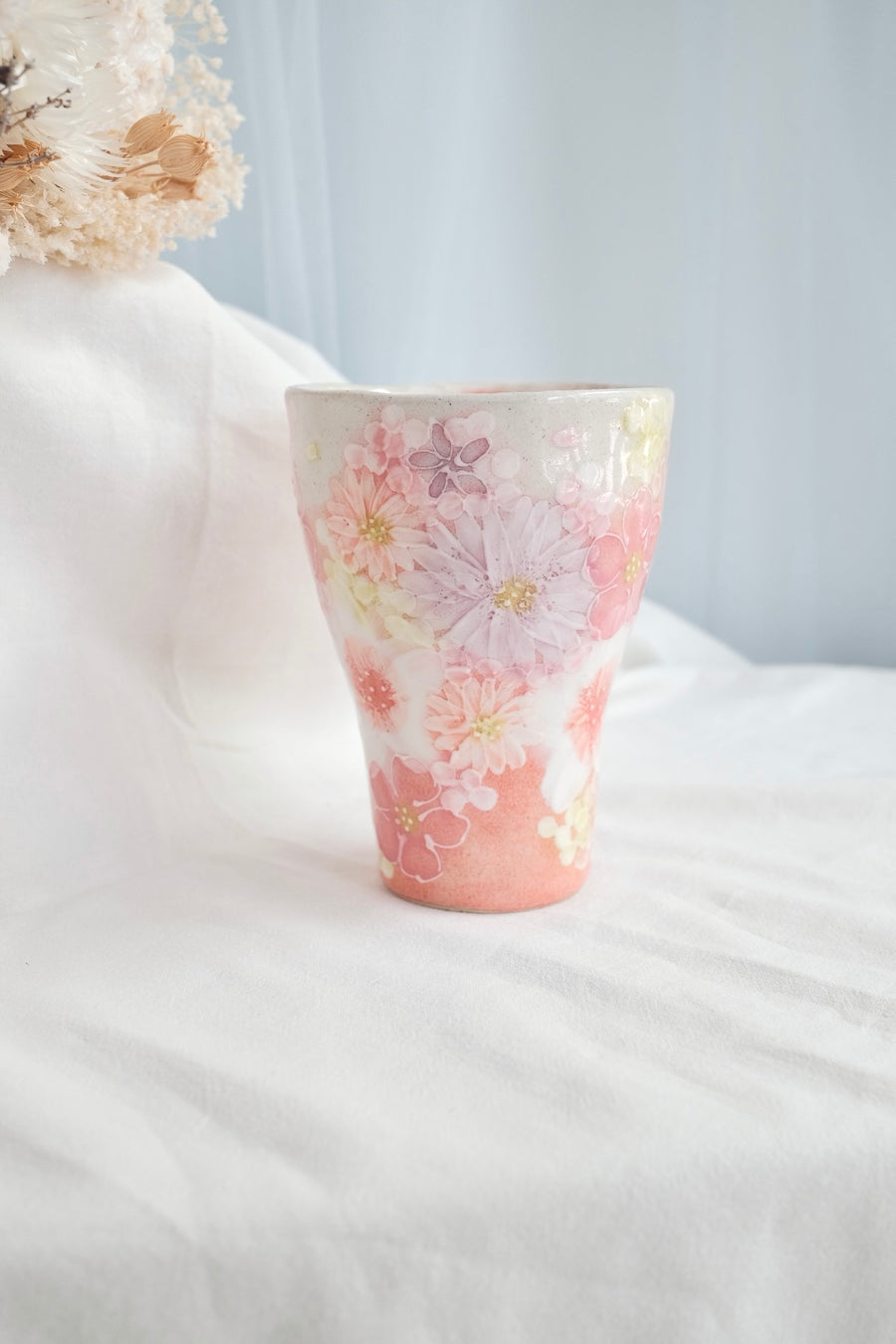 Seto Ware Flower Coke Cup