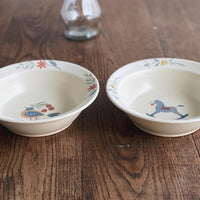 Buncho Pottery 6寸/Parakeet and cherries deep plate