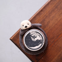 Aya and Yoshiko Wool Felt Animal Coaster - Otter YS08