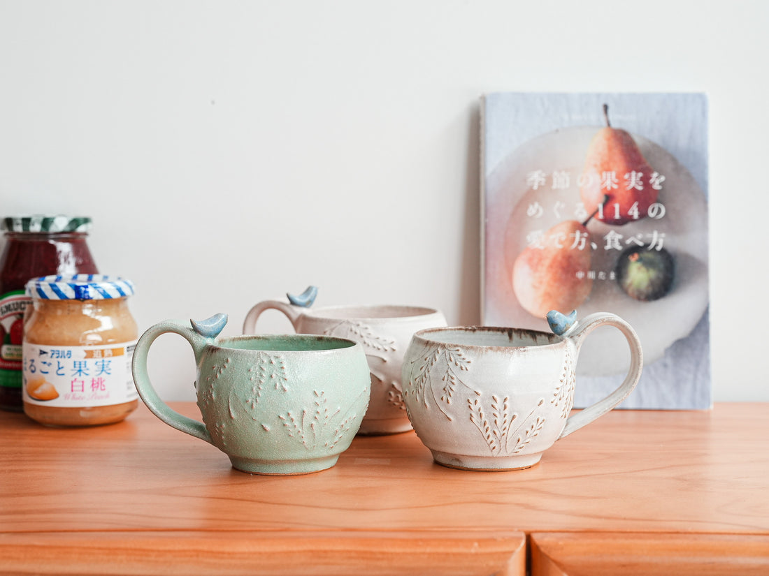 Satomi Motohashi 本橋里美 Bird Mug SM09