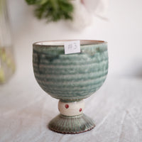 Tsubouchi Mayumi 坪内真弓 Hand Painted Goblet MT17 - #3