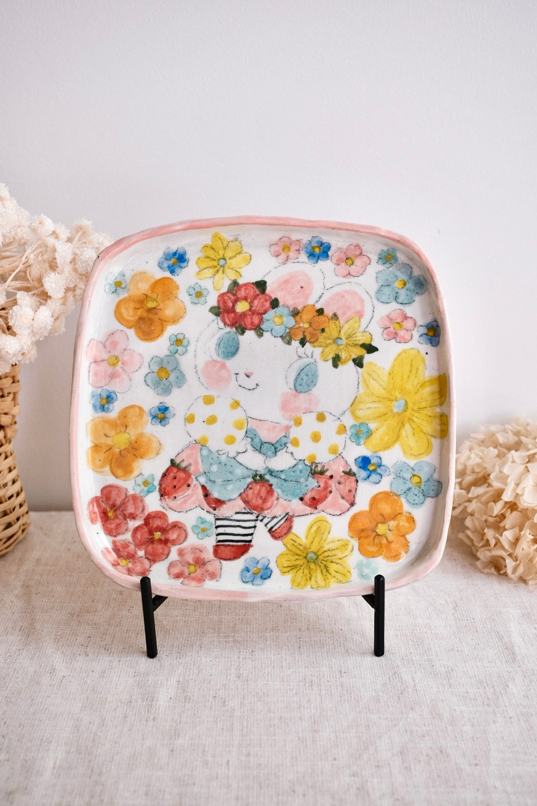 Asako Yamaguchi 山口麻子 Animal Square Plate AI20
