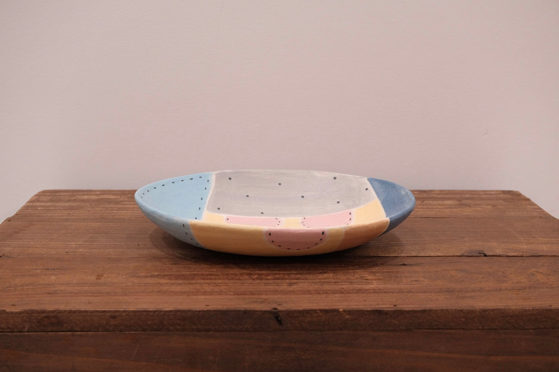 Emishi Kobo 池田匡優&美弥子 - Coloured Oval Plate Medium EK33