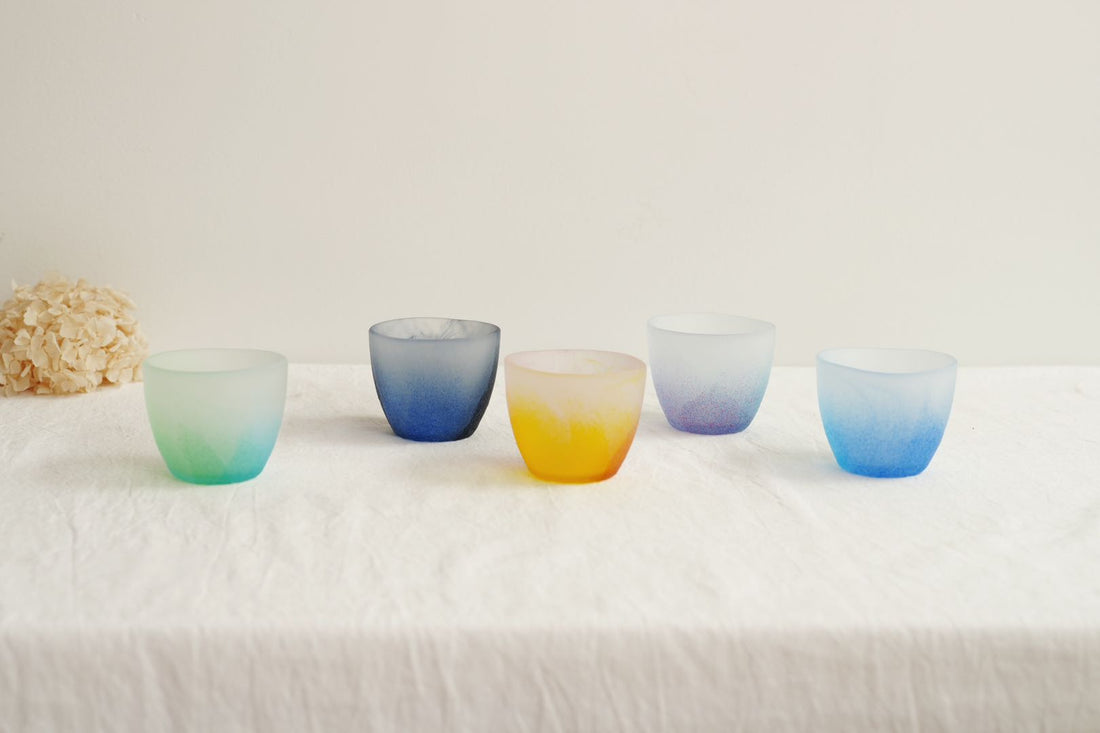 Aika x Iwasawa Glass Handmade Cups