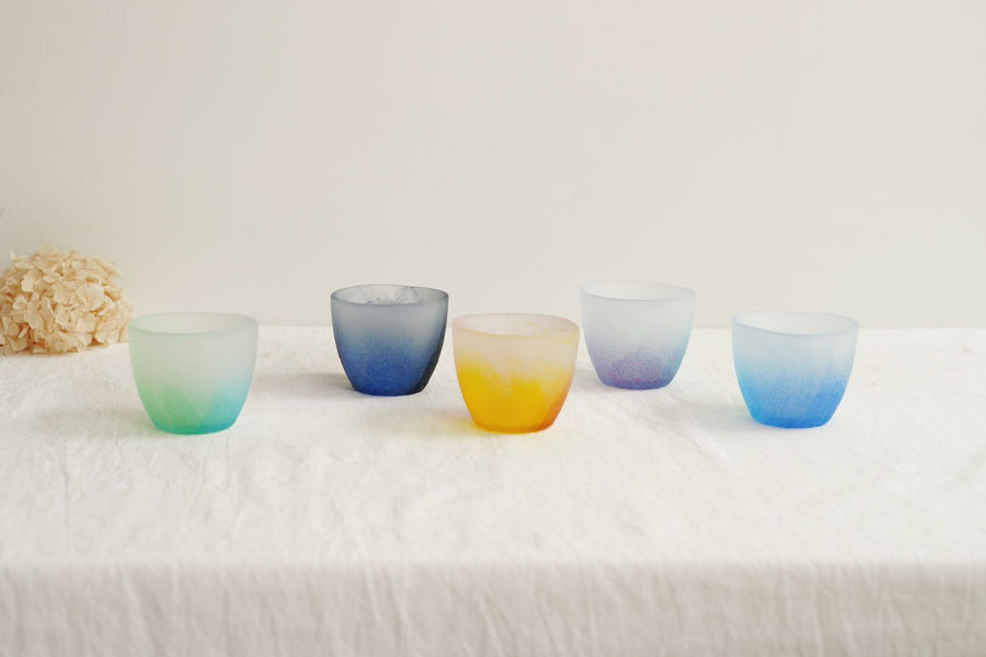Aika x Iwasawa Glass Handmade Cups
