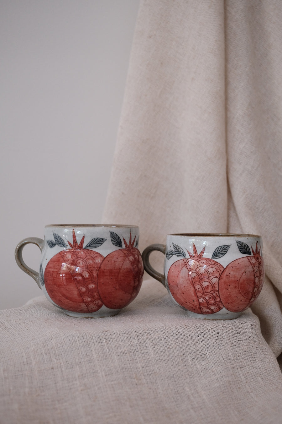 Cool Banana  Belly Mug - Pomegranate