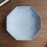 Norio Nakabayashi 中林範夫 Large Octagonal Plate - Blue NN10