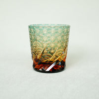 Harisho Yamada Glass - 漣-sazanami Whiskey Crystal Glass - Green