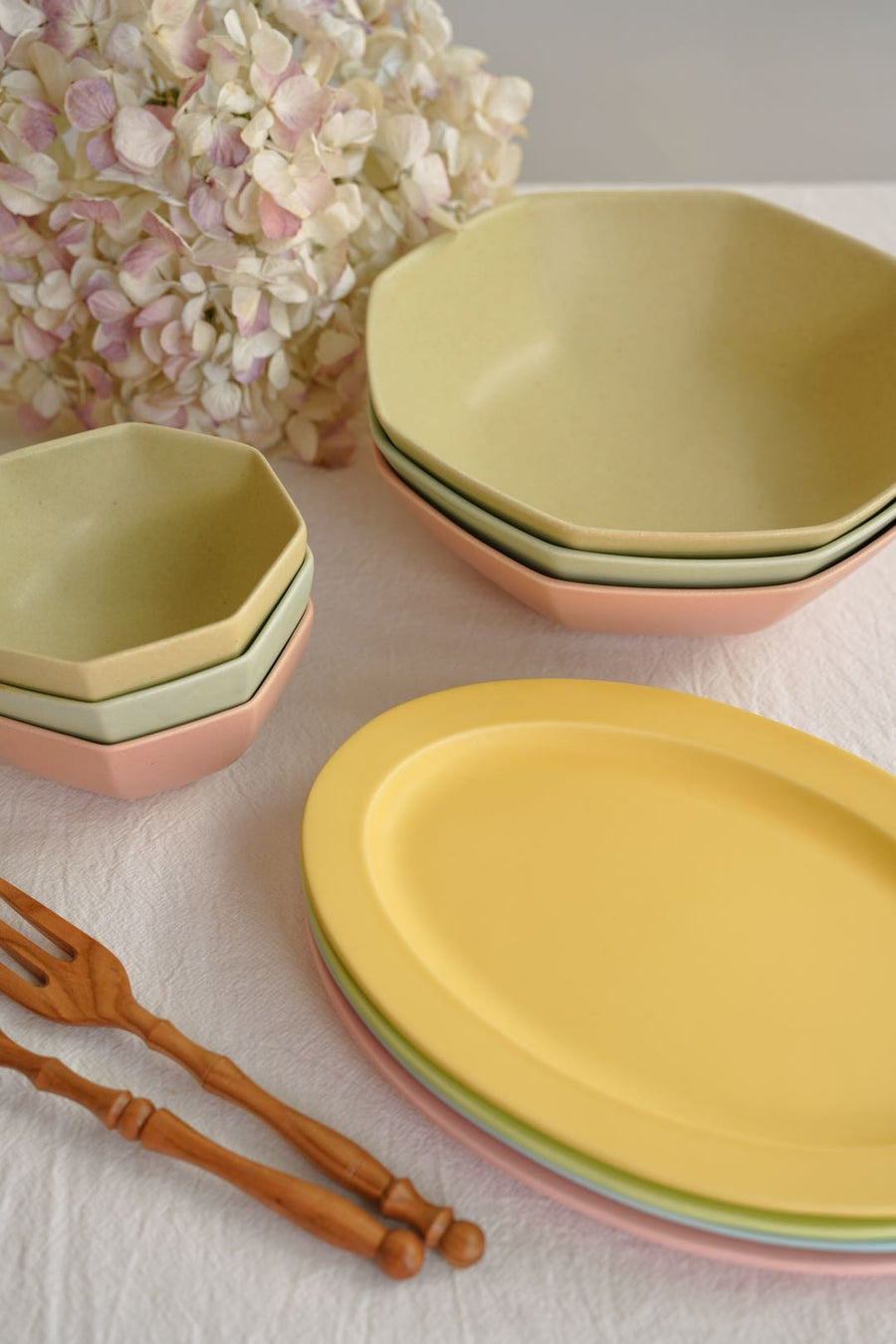 SAKUZAN Hakkaku Octagonal Bowls - L