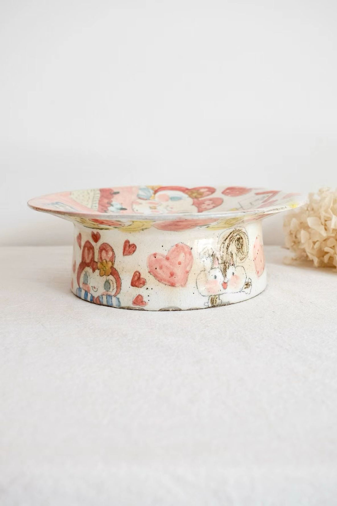 Asako Yamaguchi 山口麻子 Animal Pedestal Plate AI24