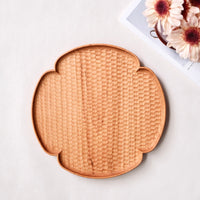 Kazunori Takatsuka 高塚和則 Flower Plate Cherry Wood Large KU07