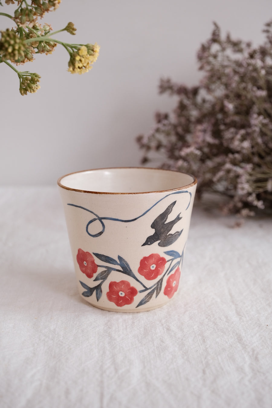 Nakagaki Tomoko Water Color Hand Painted Teacup  #3