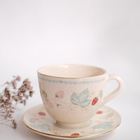 Taki Tomoda 友田多紀 Strawberry Cup and Saucer - TT03