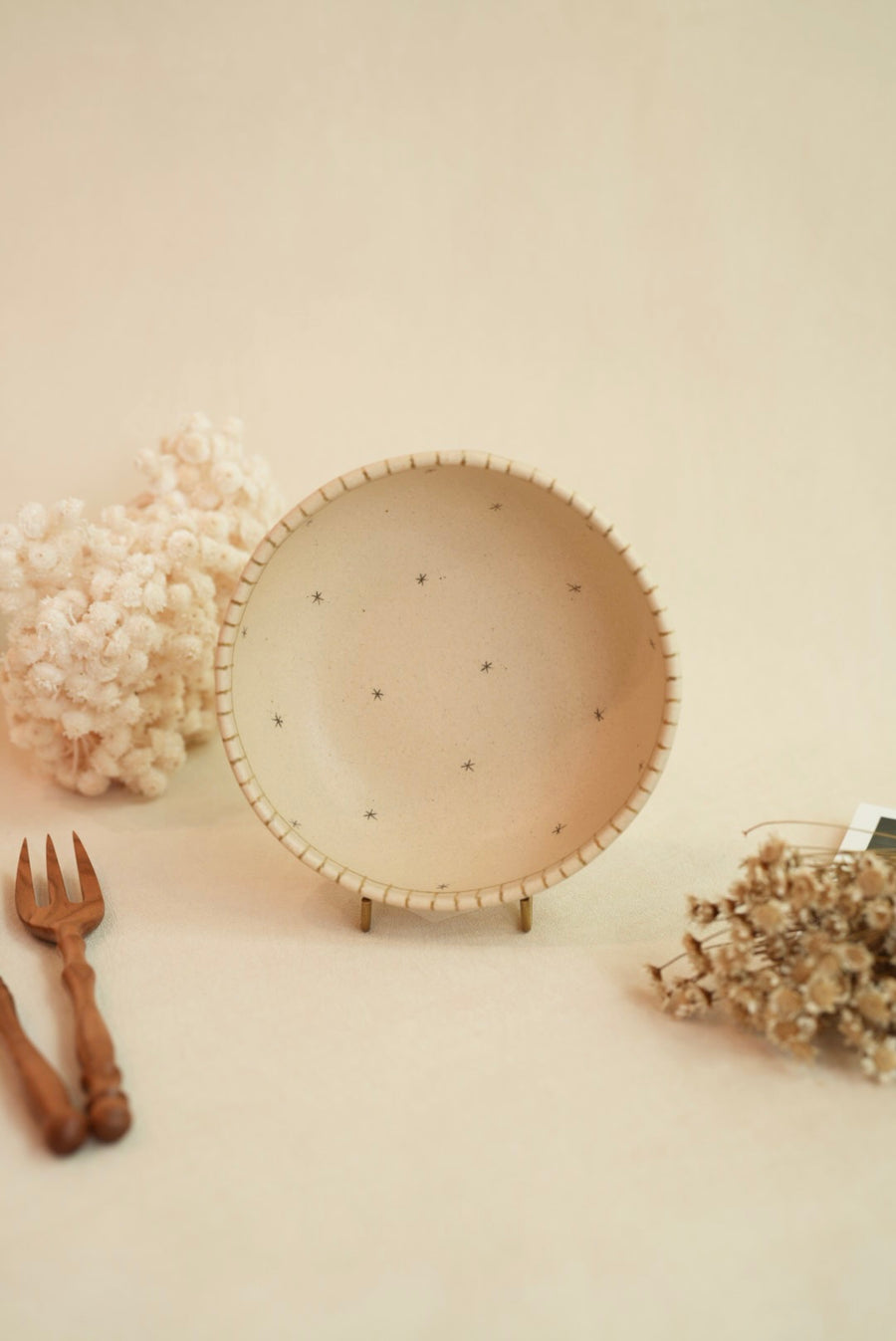 Chiho Yoshida 穗屋工房 Large Bowl - Line & Stars CY11