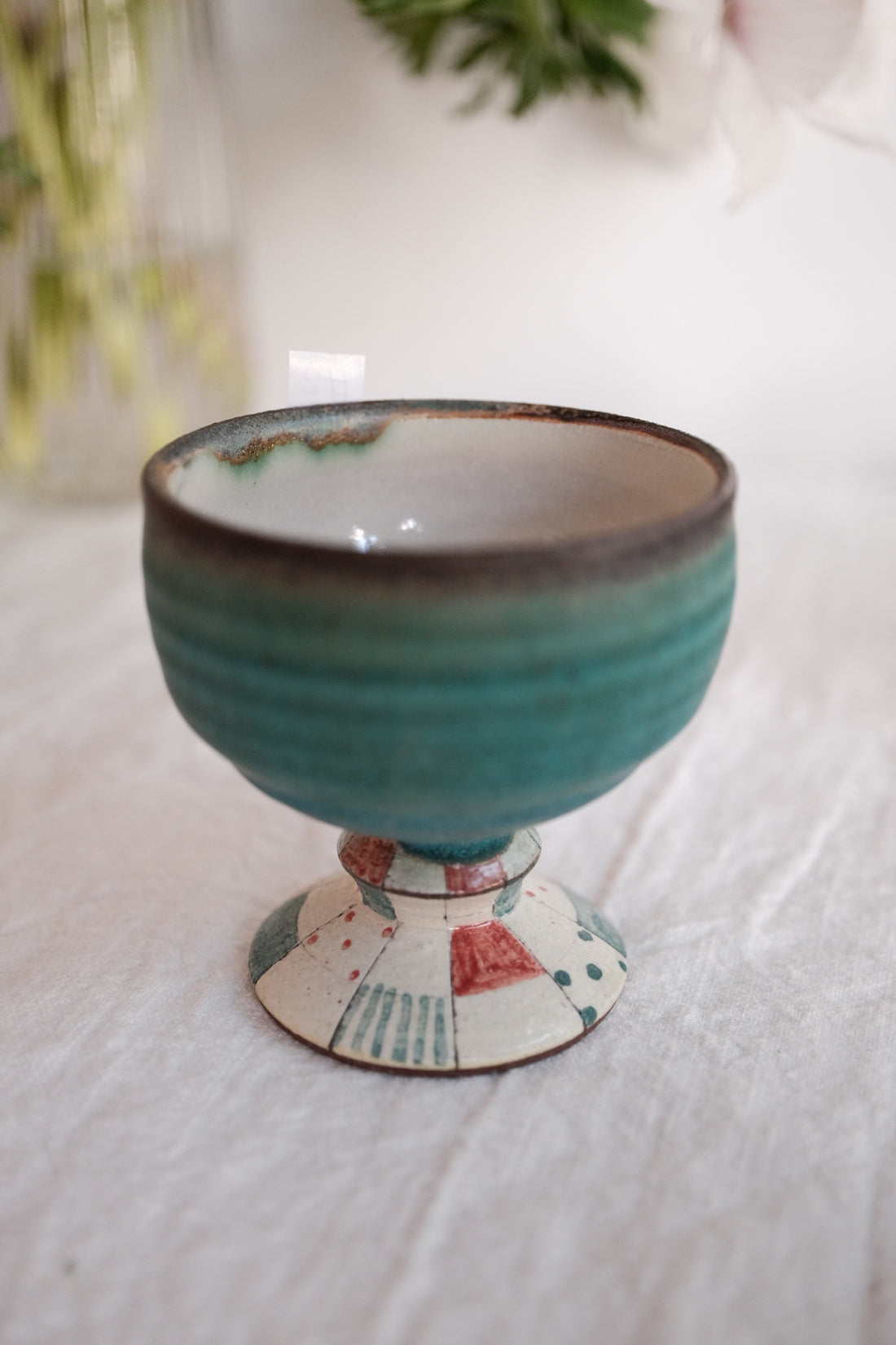 Tsubouchi Mayumi 坪内真弓 Hand Painted Goblet MT17 - #2