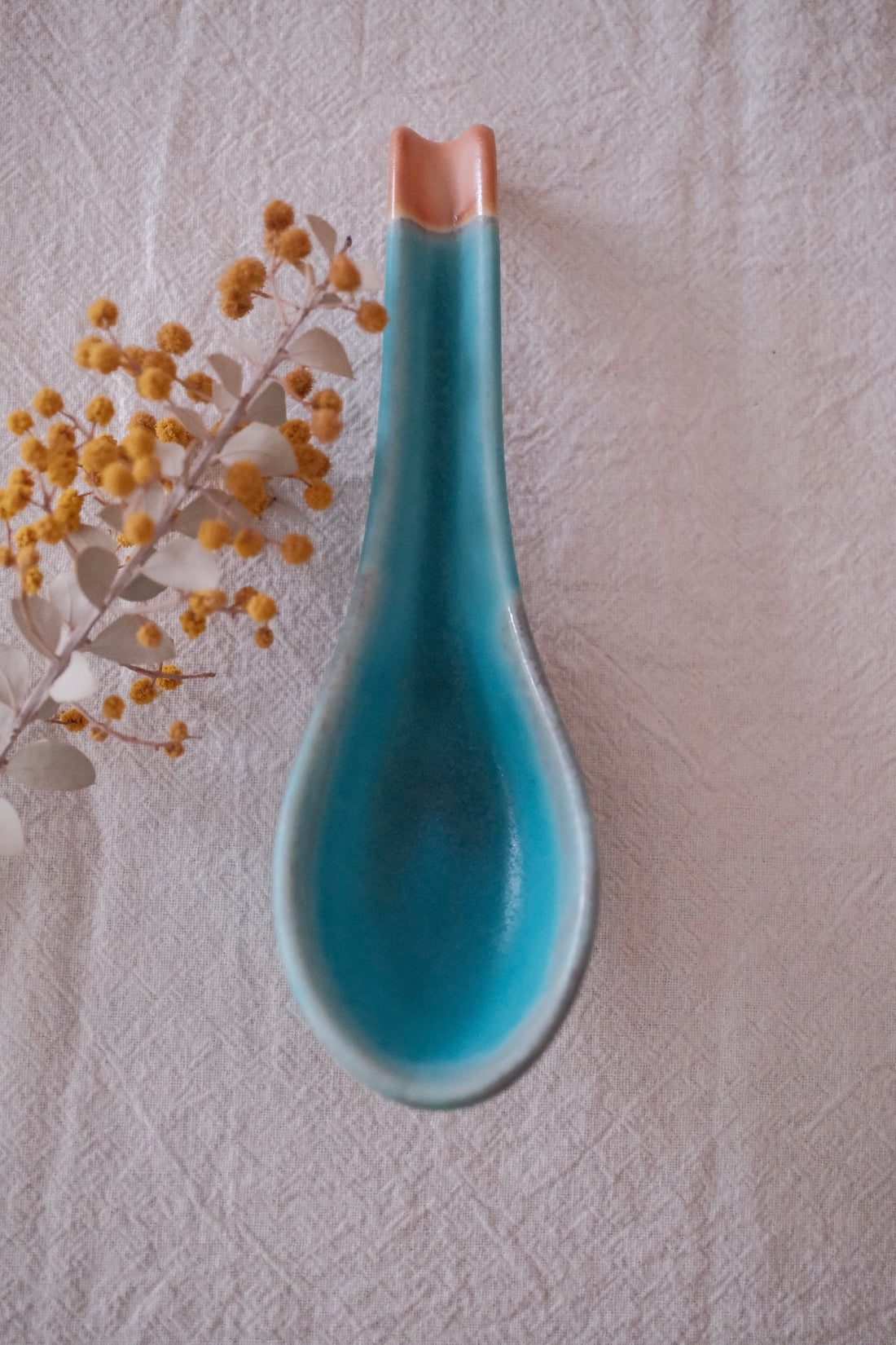 Japan Made Ceramic Spoon and Spoon Rest