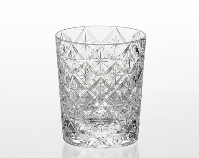 Kagami Crystal - Whiskey glass Edo Kiriko "Circle Mesh" By Satoshi Nabetani, Master of traditional crafts