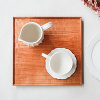 Kazunori Takatsuka 高塚和則 Square Cherry Wood Tray KU04