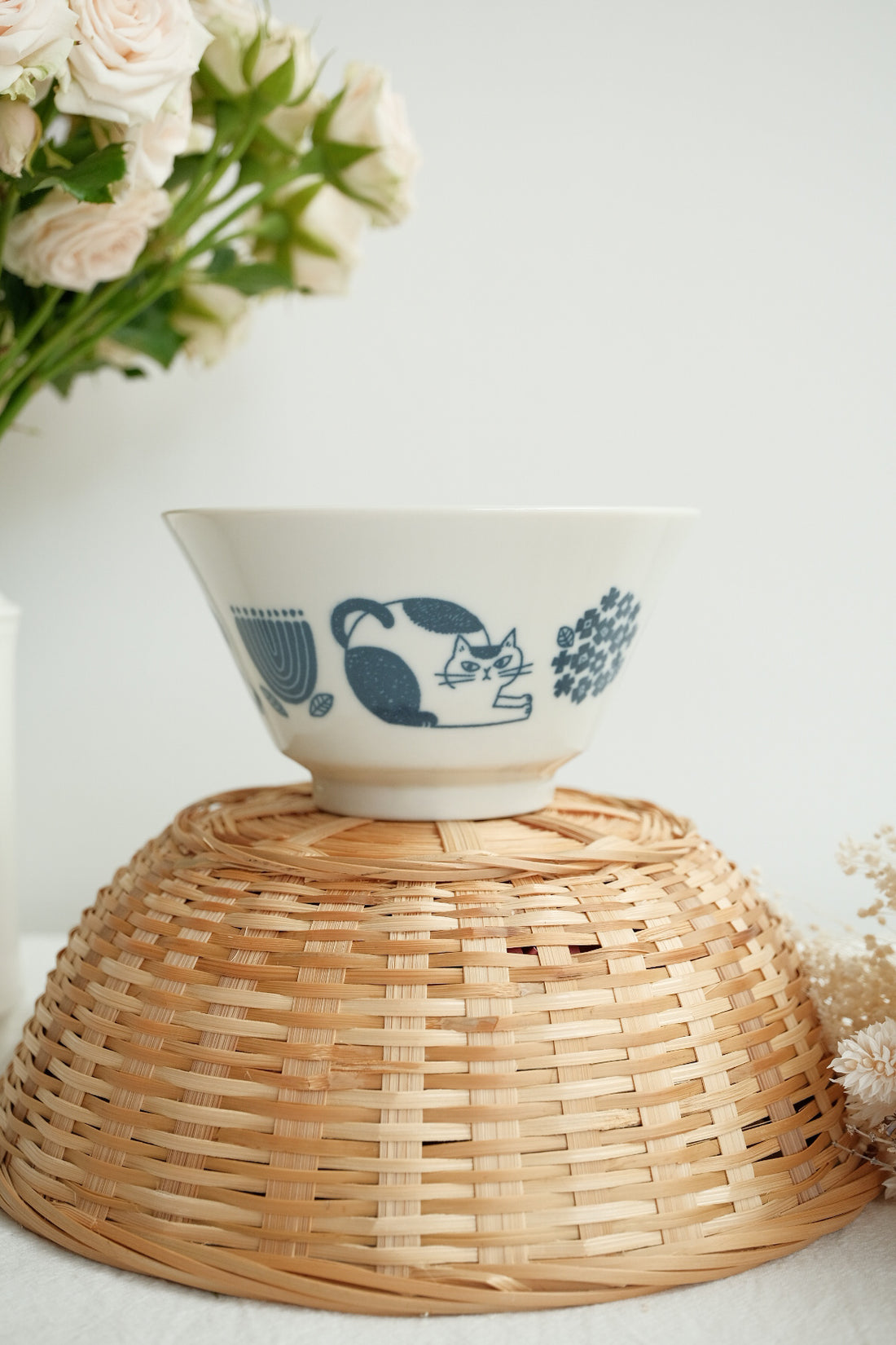 Hasami Ware Rice Bowl Cat Collection