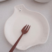 Mashiko Pottery Yoshizawa Polar Bear Plate