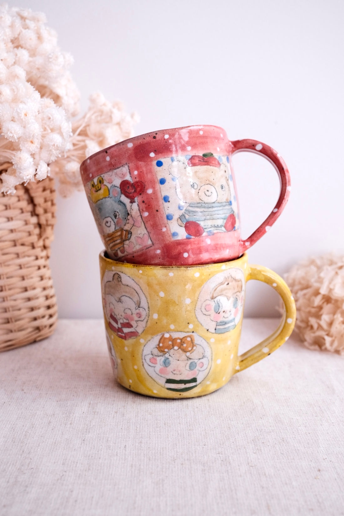 Asako Yamaguchi 山口麻子 Animal Grid Large Mug AI01