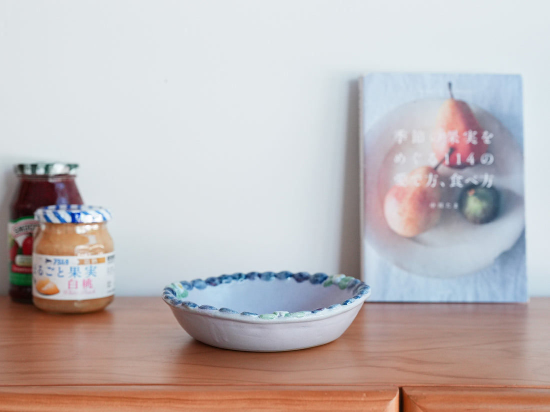 Aiko Miura 三浦愛子 Blue Berry Medium Bowl AM03