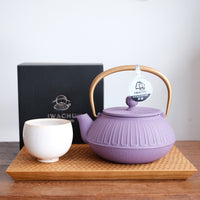 IWACHU Iron Teapot - Purple Gold - Chrysanthemum