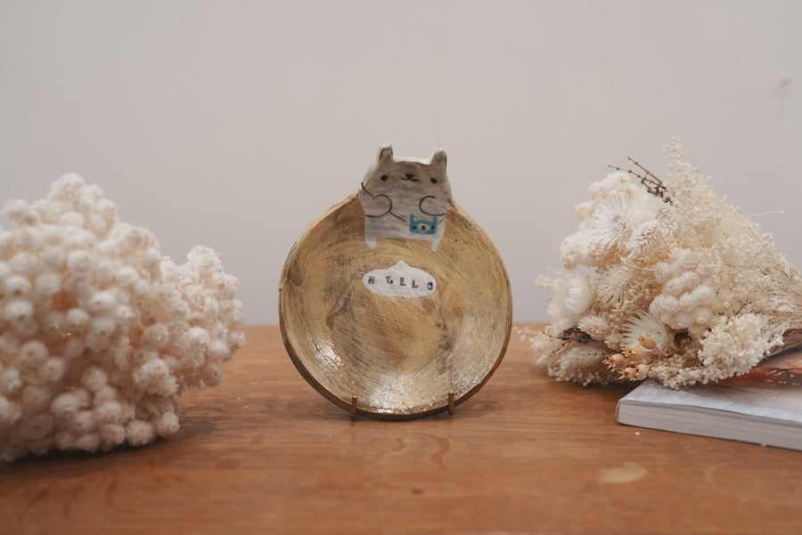 Fumiko Tsuchihashi 土橋文子 - 14cm Animal Plate FT16 #2