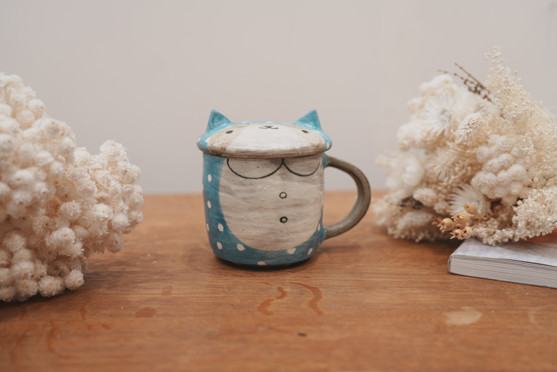 Fumiko Tsuchihashi 土橋文子 - Mug with Lid FT10 #7