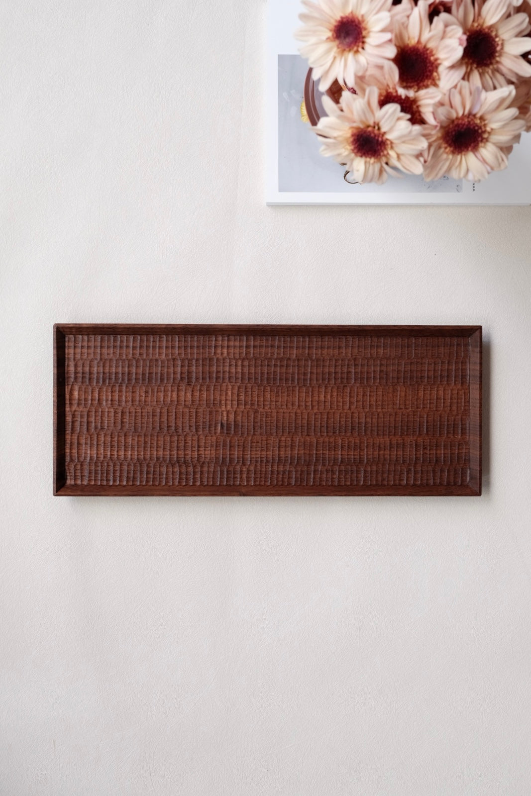 Kazunori Takatsuka 高塚和則 Rectangle Long Tray Walnut Wood KU12