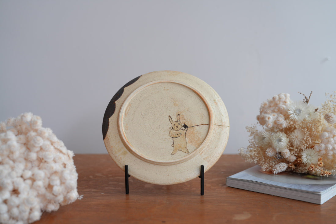 Shoko Hirano 平野照子 Cat Large Plate SR13 #4