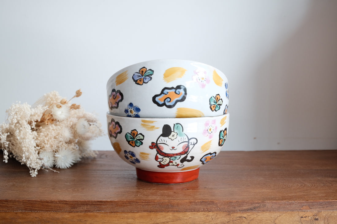 夕立窯 Japanese Style Ramen Bowl