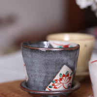 Mino Ware Tea Cup and Saucer