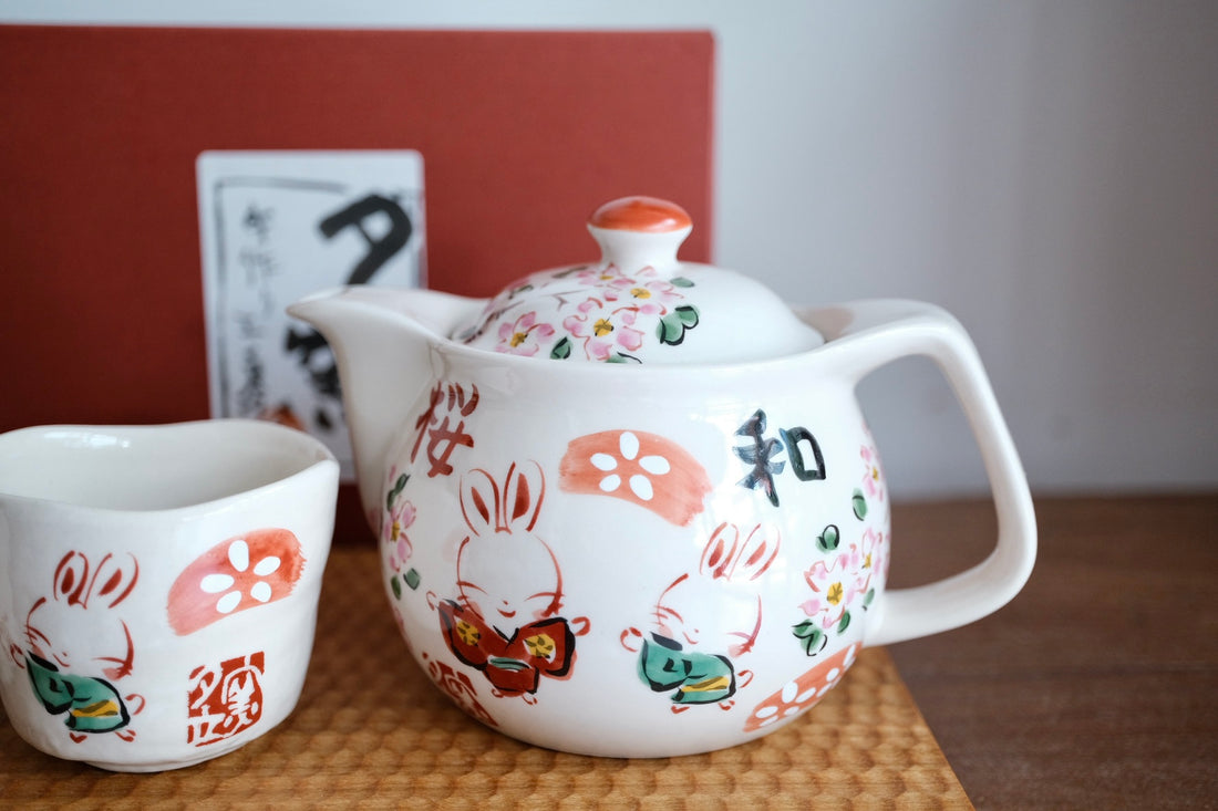 夕立窯 Japanese Style Tea Set - Sakura