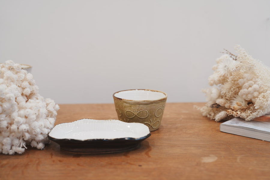 Tomoko Kubo コンガリ舍 Yellow Butterfly Free Cup TK11