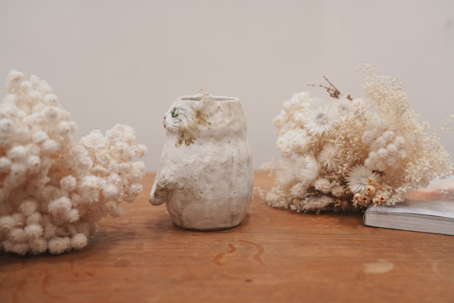 Shoko Matsuura 松浦唱子 Large Cat Flower Vase SM01 #2