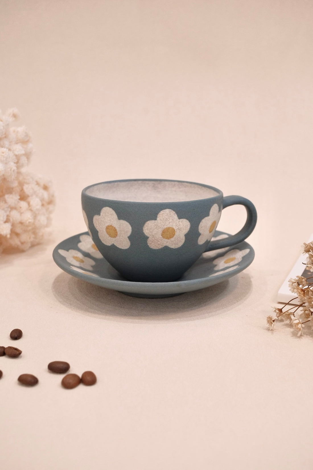 Kei Mitsumochi ミツ持啓 Flower Mug - Lake Blue KM58