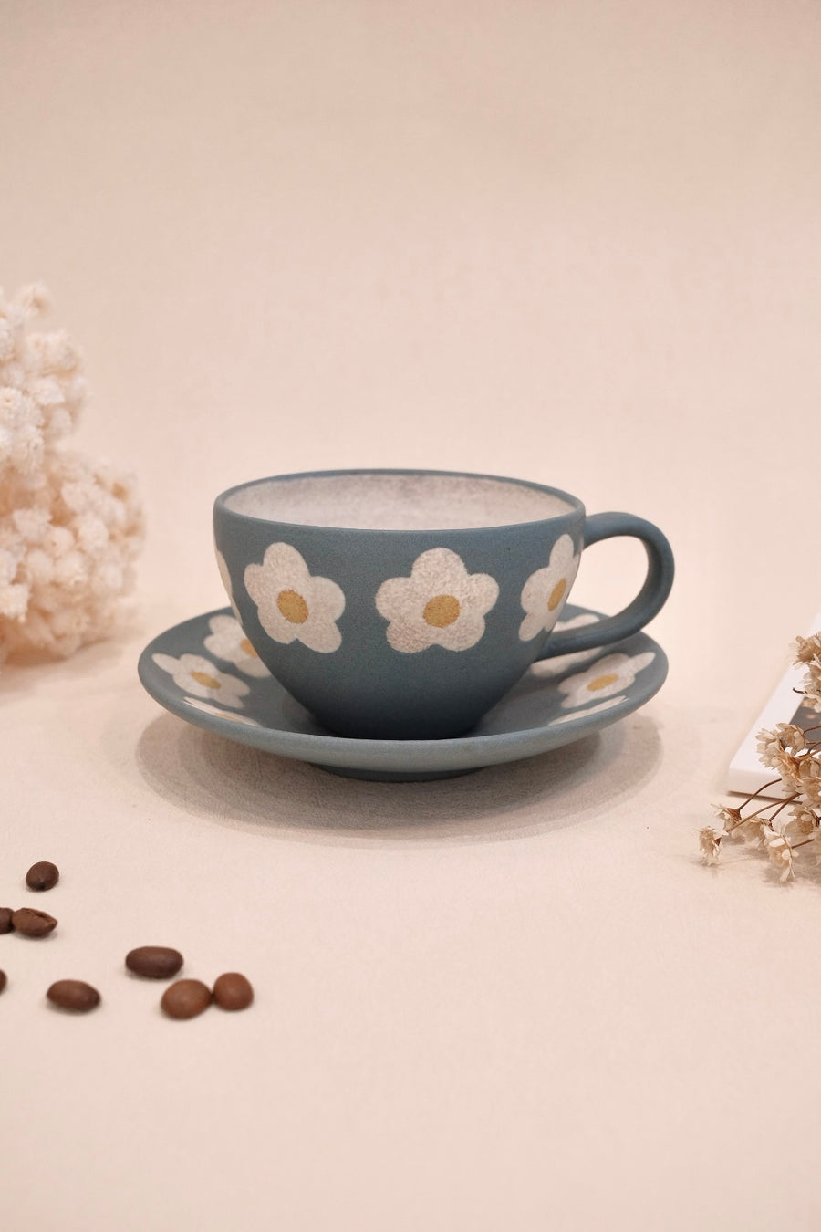 Kei Mitsumochi ミツ持啓 Flower Mug - Lake Blue KM58