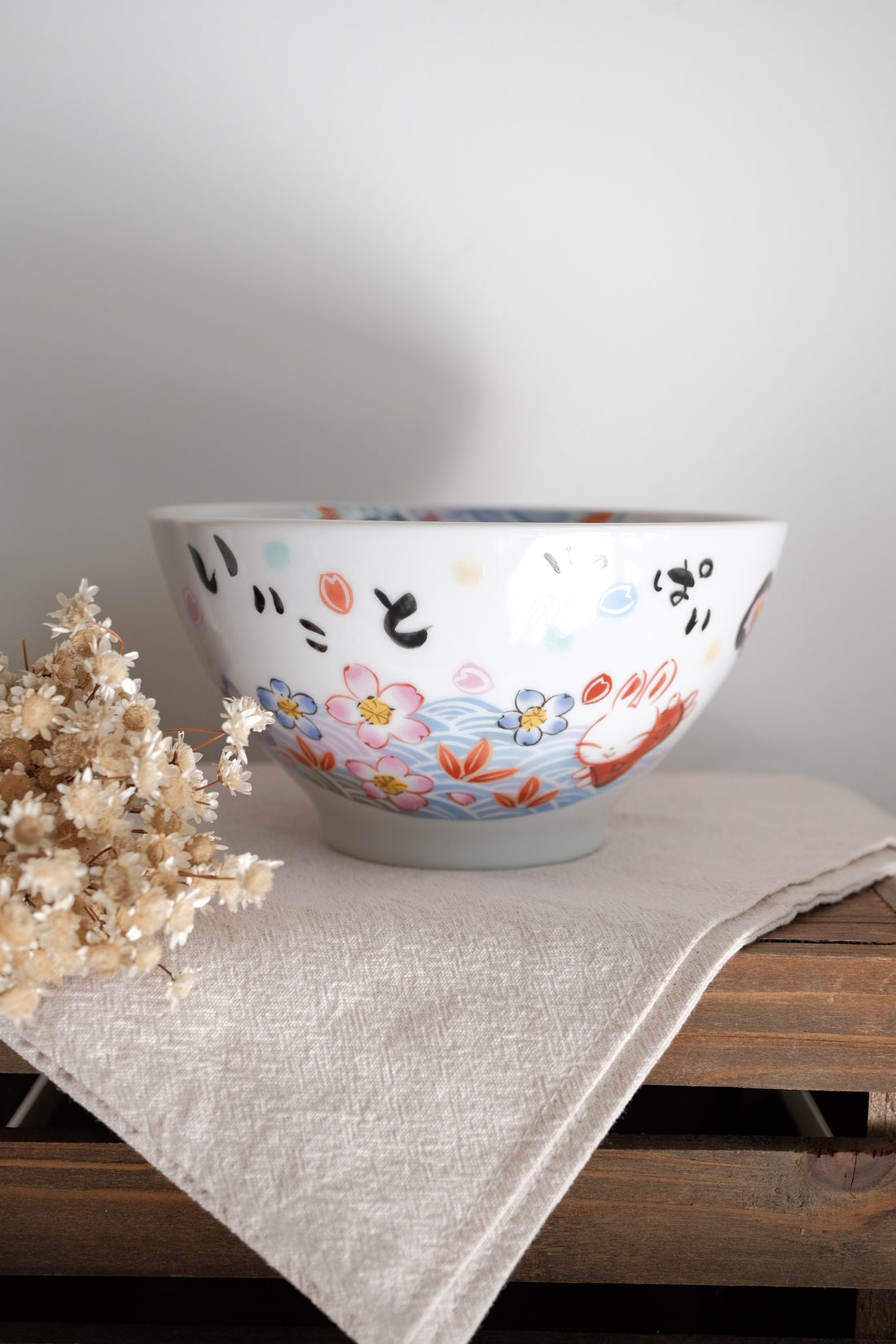 夕立窯 Fully Handmade Ramen Bowl - Sakura
