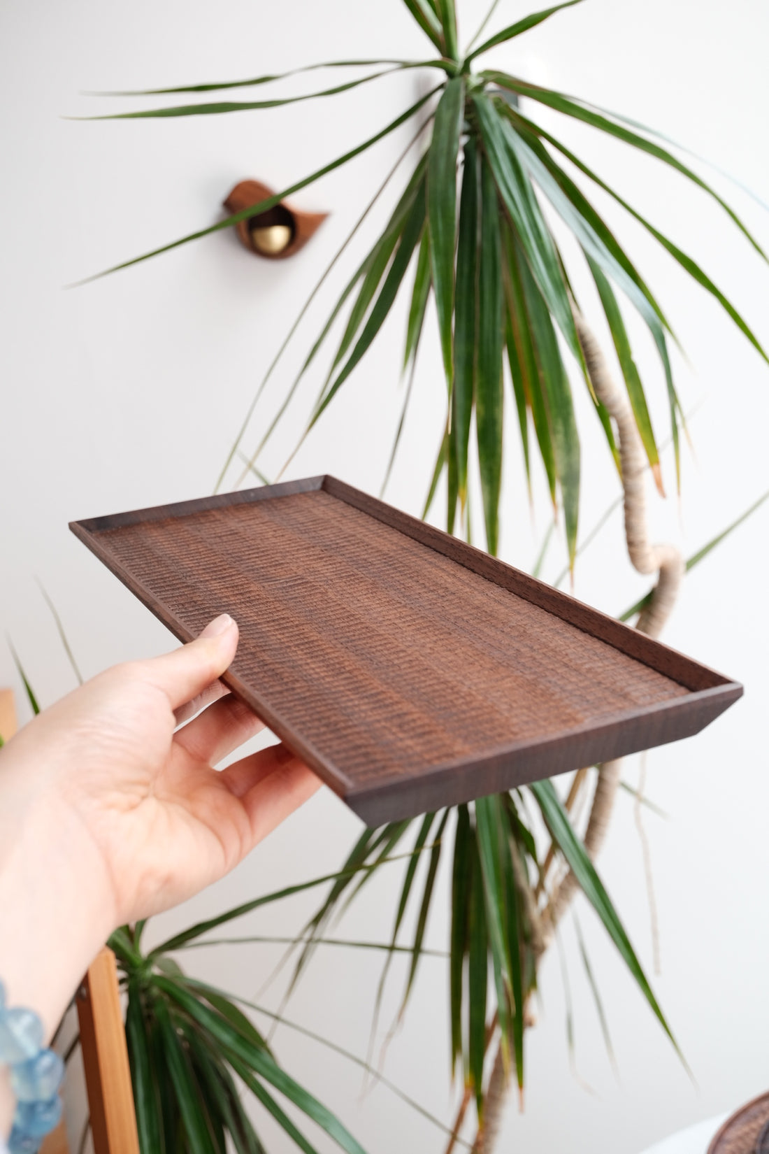Kazunori Takatsuka 高塚和則 Rectangle Long Tray Walnut Wood KU12