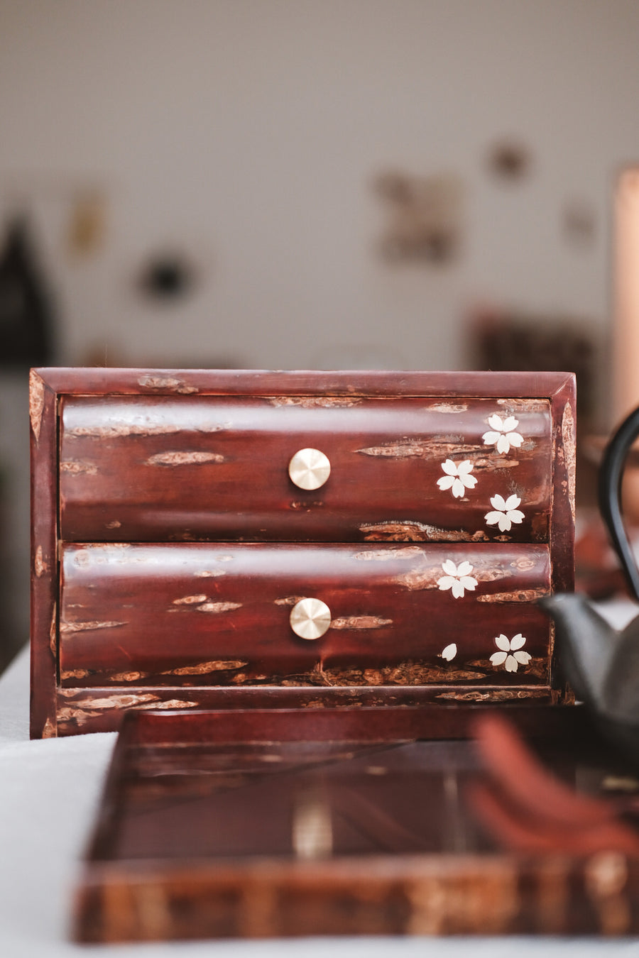 Yatsuyanagi  Akita Cherry Bark Work Small Storage Box