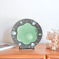 Akemi Nakamura 中村明美 Flower large Round Plate AN28