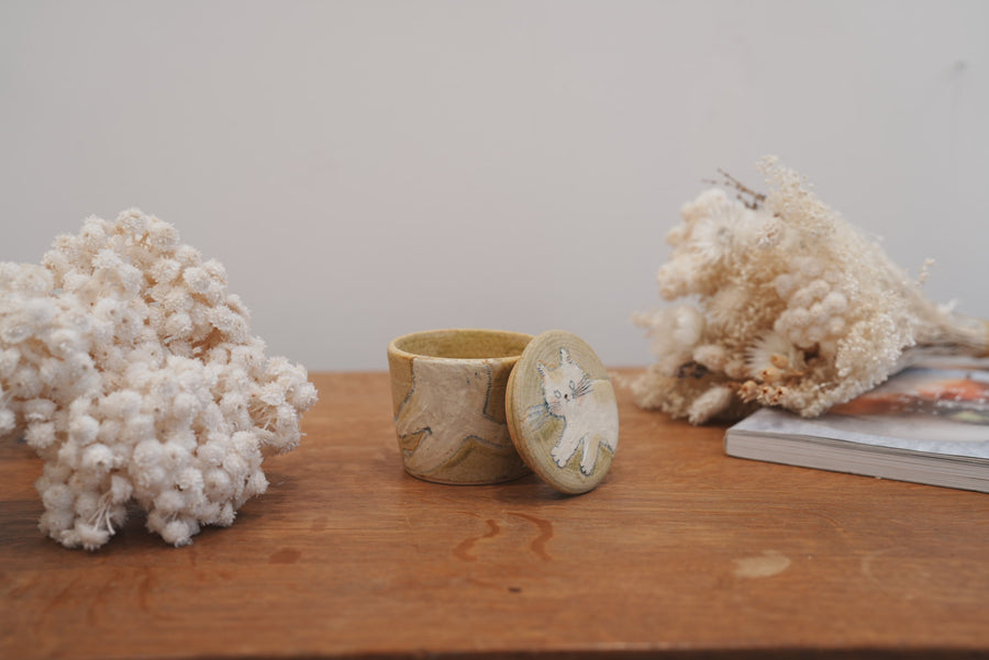 Tomoko Kubo コンガリ舍 Cat Case with Lid TK22