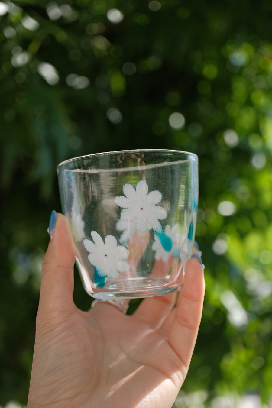 Fuji Glass Studio Flower Glass Cup