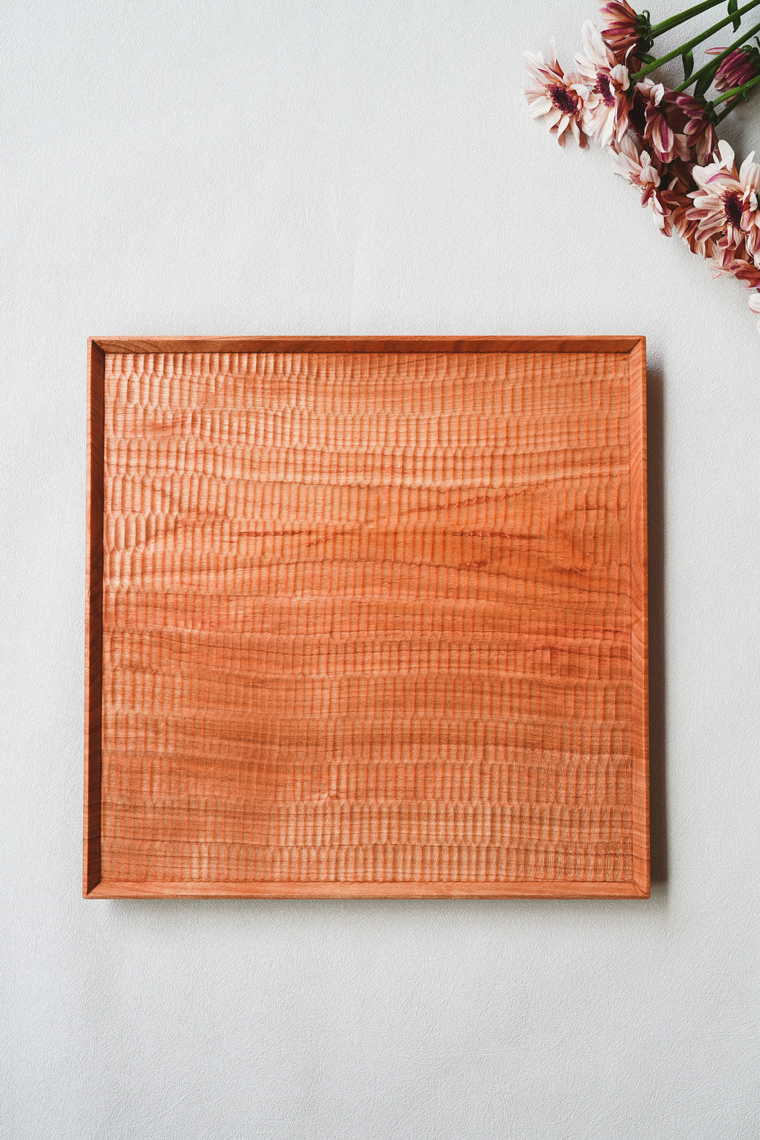 Kazunori Takatsuka 高塚和則 Square Cherry Wood Tray KU04