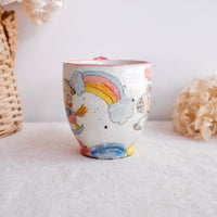 Asako Yamaguchi 山口麻子 Animal Tall Mug with Deco on Handle AI04