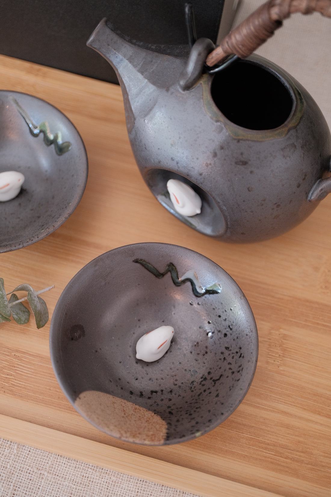 Arita Ware Moon Rabbit Sake Set